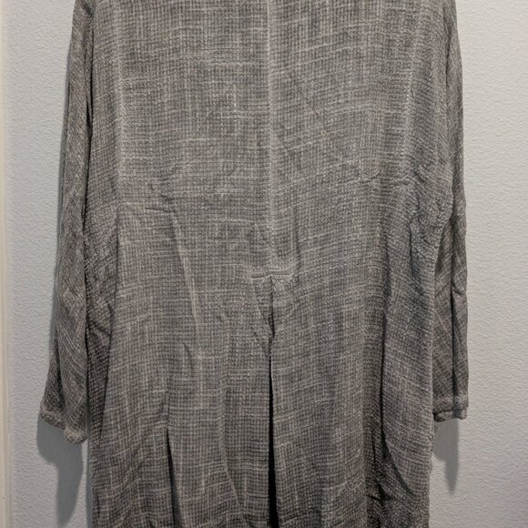 Fenini Button-Up Gray Tunic or Light Jacket - Medium - Picture 3 of 8
